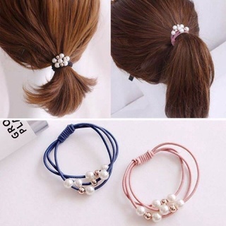 Dây cột tóc dây buộc tóc ngọc handmade
