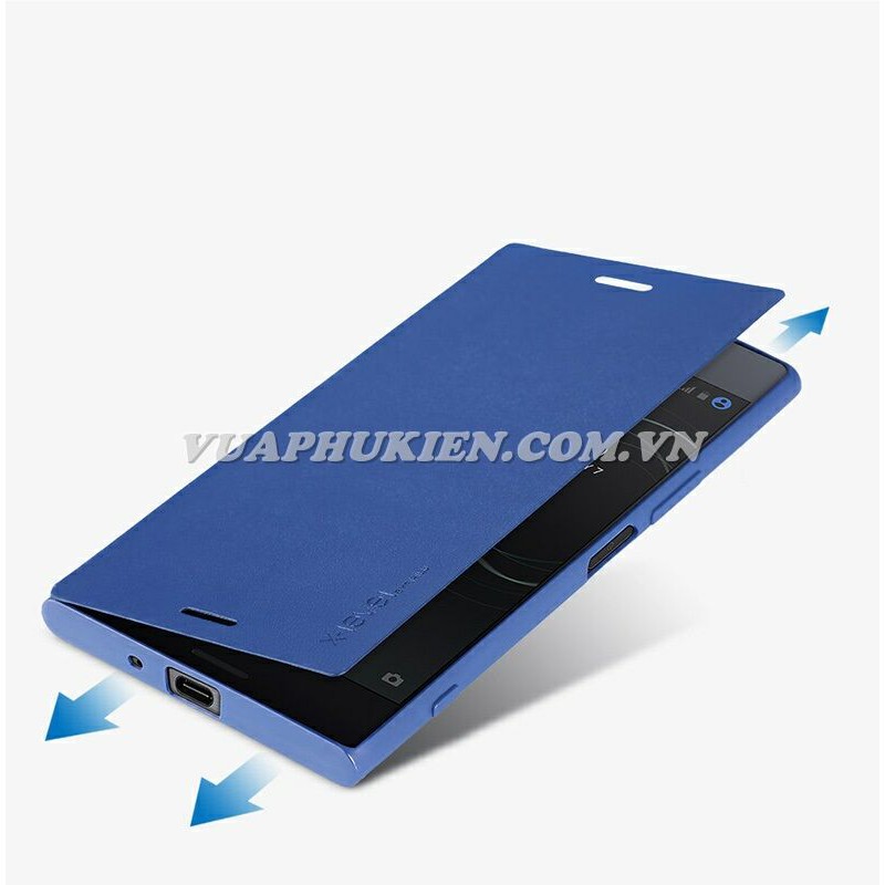 Bao da cho Sony Xperia Z5 Premium, XZ2 Premium, XZ Premium, XA Ultra hãng FIBCOLOR PIPILU X-Level HongKong lưng Silicone
