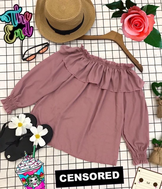 Áo bẹt vai chun xinh gb