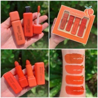 Set son kissbeauty 4 cây mix 2 thỏi 2 kem