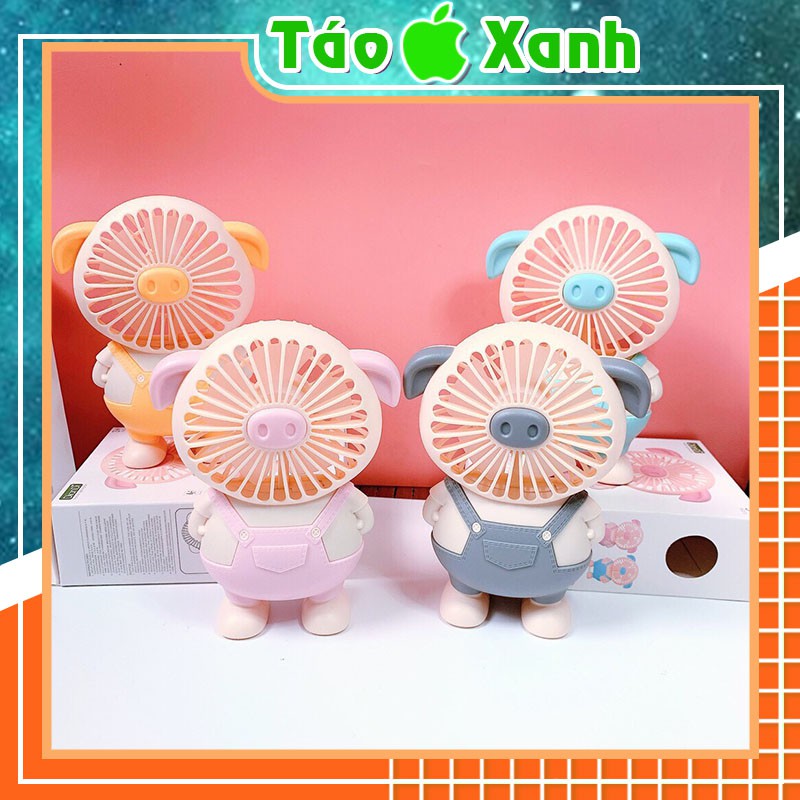 [Mã ELFLASH5 giảm 20K đơn 50K] Quạt Mini Cầm Tay - Quạt Lợn - Quạt Heo Tích Điện (Ngộ Nghĩnh)