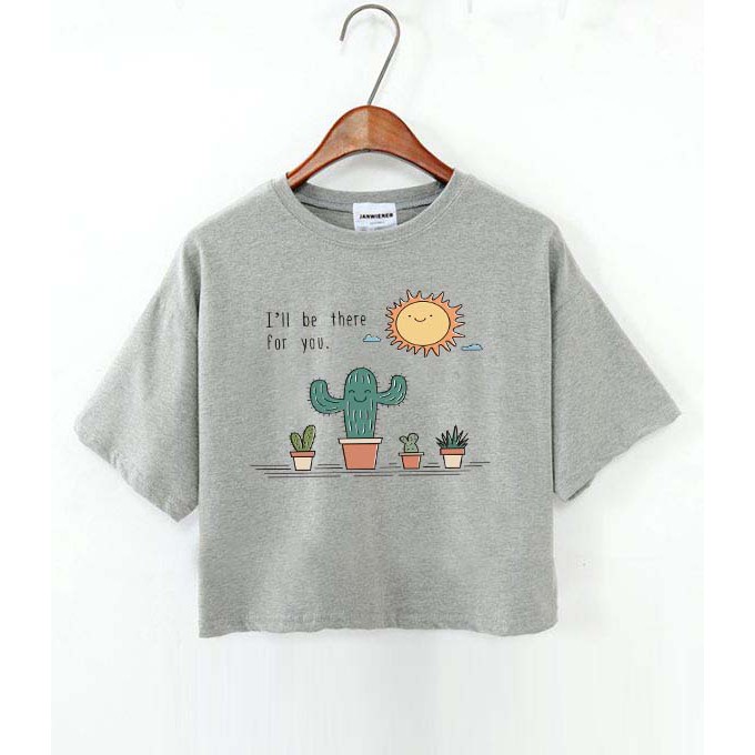 Áo Croptop Nữ Hoạt Hình Dễ Thương - Hàng Cao Cấp CR40 (Ảnh thật)