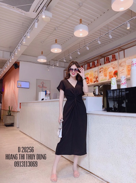 ĐẦM SUÔNG XOẮN NGỰC #bigsize 65-85kg (2 size: XL/ XXL)