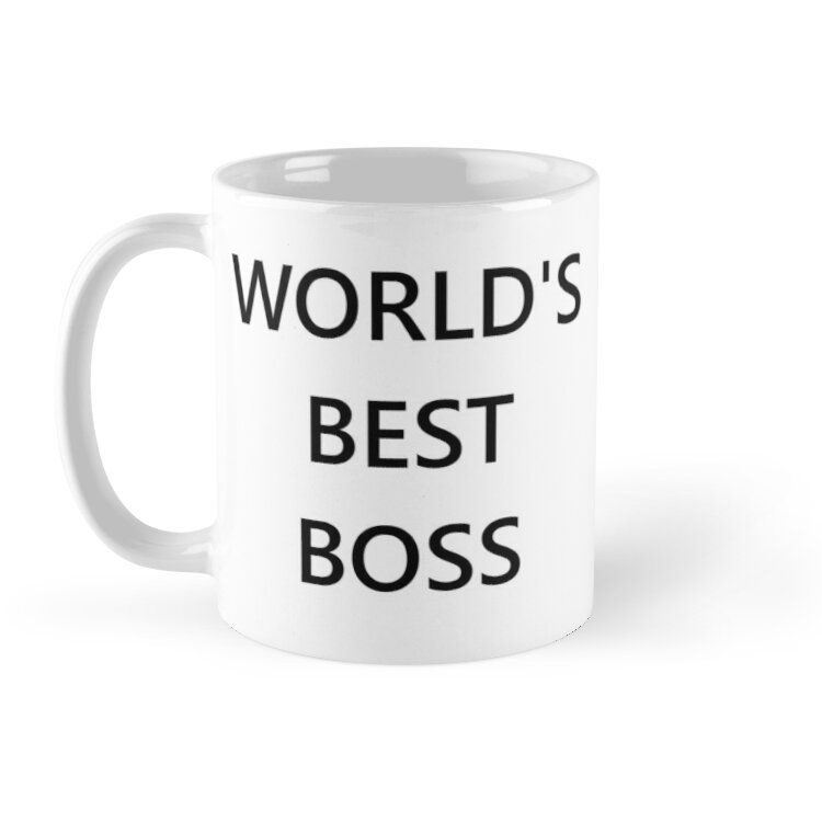 Cốc sứ in hình -The World's Best Boss Office - MS 748