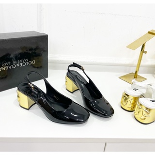 Sandal DG dolce mũi tròn gót trụ fullbox