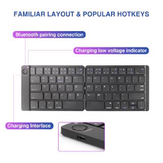 Bàn phím bluetooth không dây cho Android IOS Windows