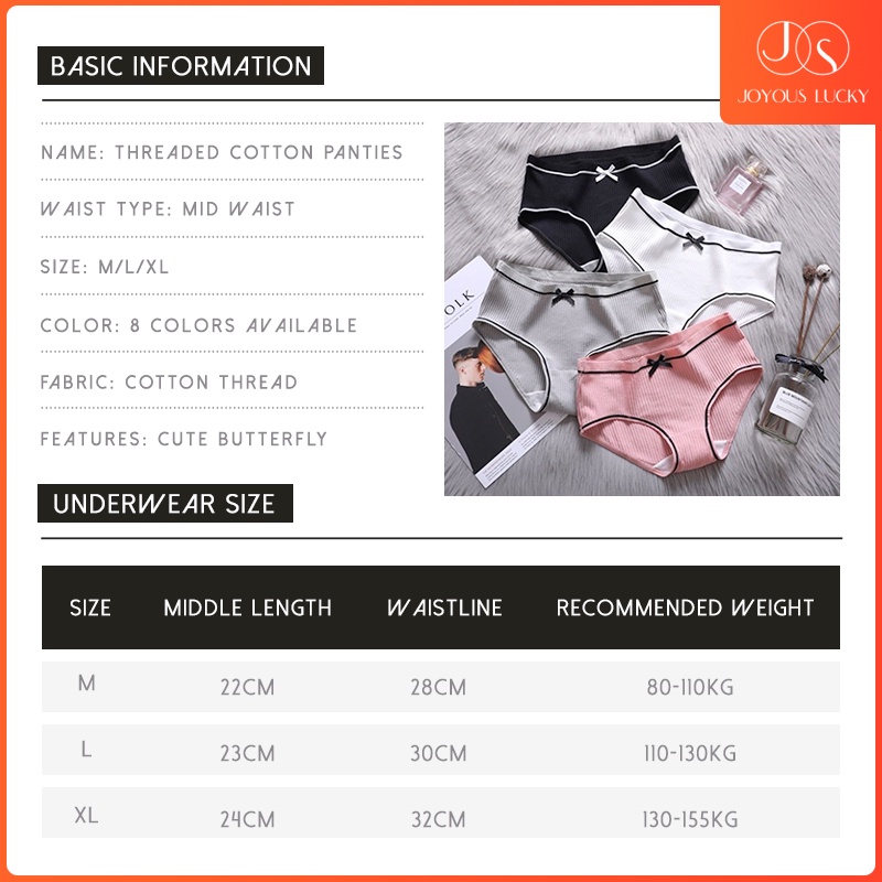Quần Lót Cotton Không Đường May Kẻ Sọc Đính Nơ Thoáng Khí Nhiều Màu Sắc Tùy Chọn Cho Nữ | BigBuy360 - bigbuy360.vn