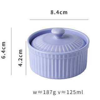 BÁT RAMENKIN CÓ NẮP MÀU SẮC 125ml