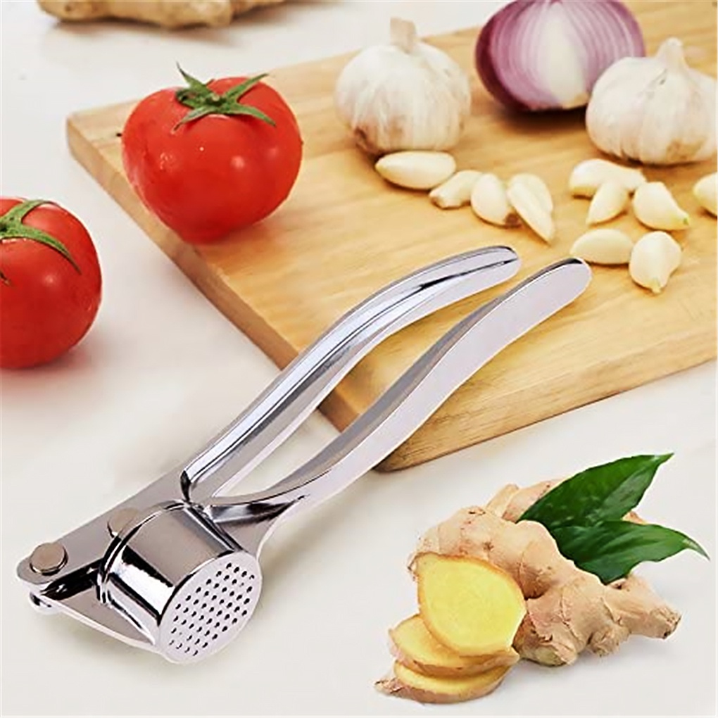 Garlic Press Crusher Mincer Kitchen Stainless Steel Garlic Smasher Squeezer Manual Press Tool
