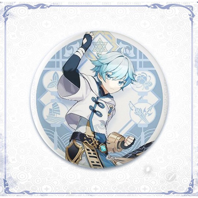 Huy hiệu cái áo IN HÌNH Genshin Impact game chibi dễ thương xinh xắn mẫu 4
