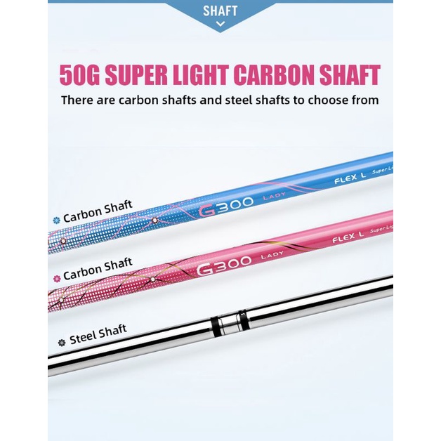BỘ GẬY GOLF NỮ - PGM GOLF CLUB LADY G300 - LTG035