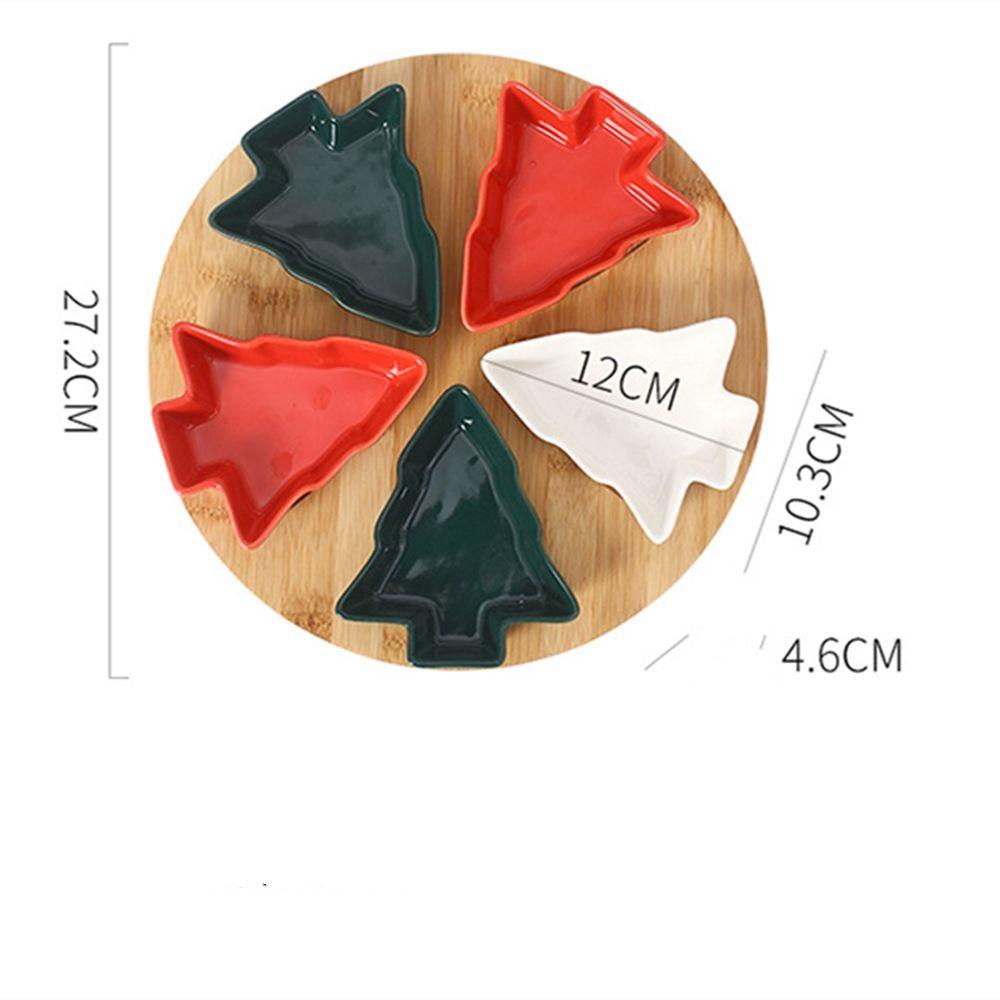 GOGOUP Đĩa Đựng Thức Ăn Hình Cây Thông Giáng Sinh