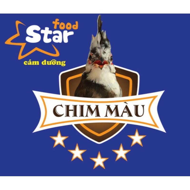 Cám chim màu Starfood chim bông.