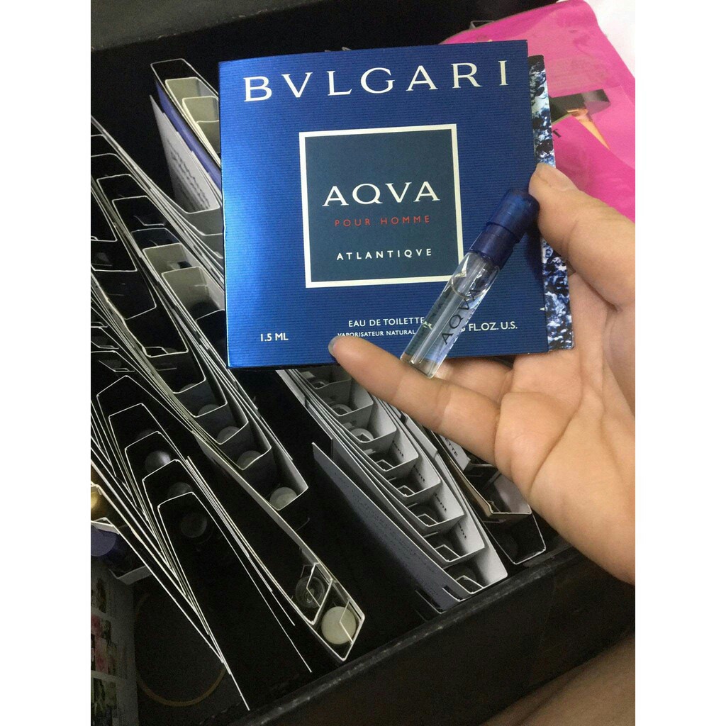 Vial NƯỚC HOA NAM AQVA POUR HOMME atlantiqve CỦA HÃNG BVL 1.5ml