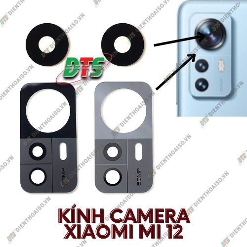 Kính camera xiaomi mi 12 kèm keo dán