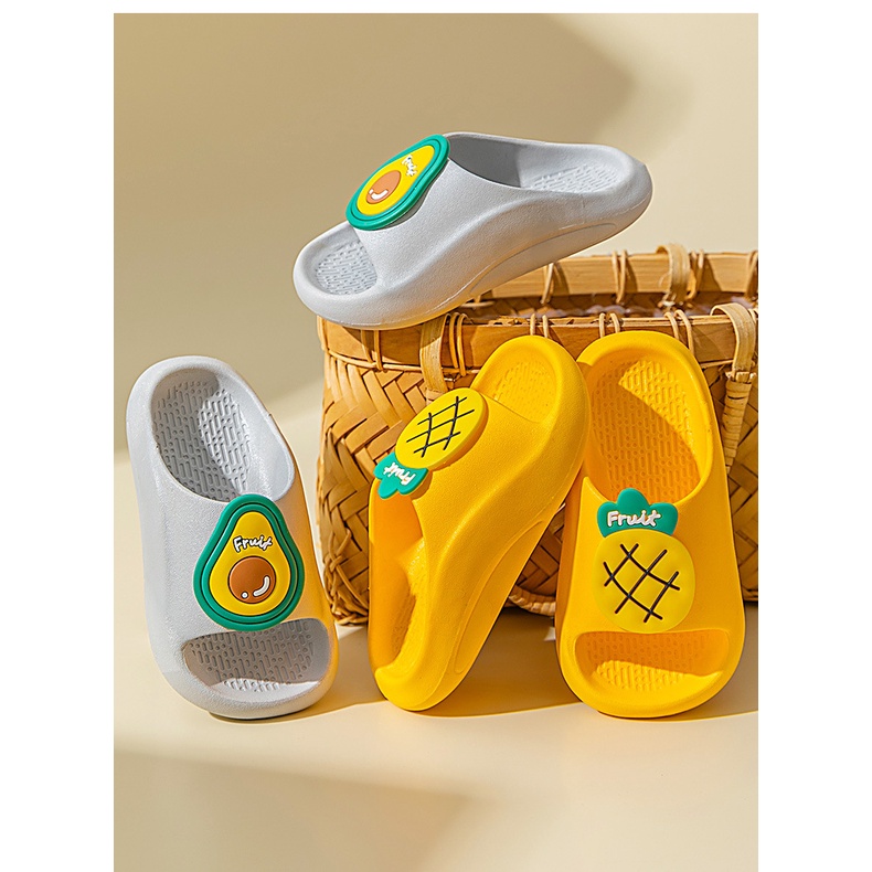 Dép cho bé trai bé gái nhiều màu, nhiều họa tiết Hoa Quả đáng yêu, dép siêu nhẹ chống trơn trượt - TD25