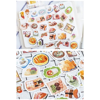 Hộp 46 stickers thức ăn uống
