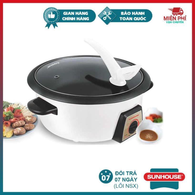 Nồi lẩu điện Sunhouse SHD4521, Nồi lẩu Sunhouse SHD4521 làm nóng nhanh, tỏa nhiệt cao cấp. 5.0