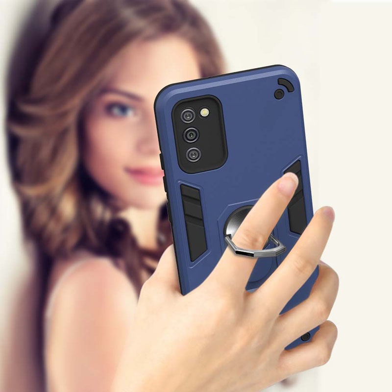 Ốp Điện Thoại Cứng Có Vòng Đỡ Nam Châm Cho Samsung Galaxy A13 A03 A03s A02s A02 A12 A33 A53 A52s A52 A72 A32 A82 A21s A11 M11 Core