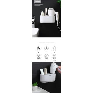 Kệ đựng , giá đỡ máy sấy tóc đa năng ECOCO 1715 (có 3 màu lựa chọn)