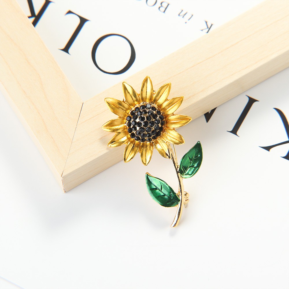 Ghim cài áo hình hoa hướng dương chất lượng cao