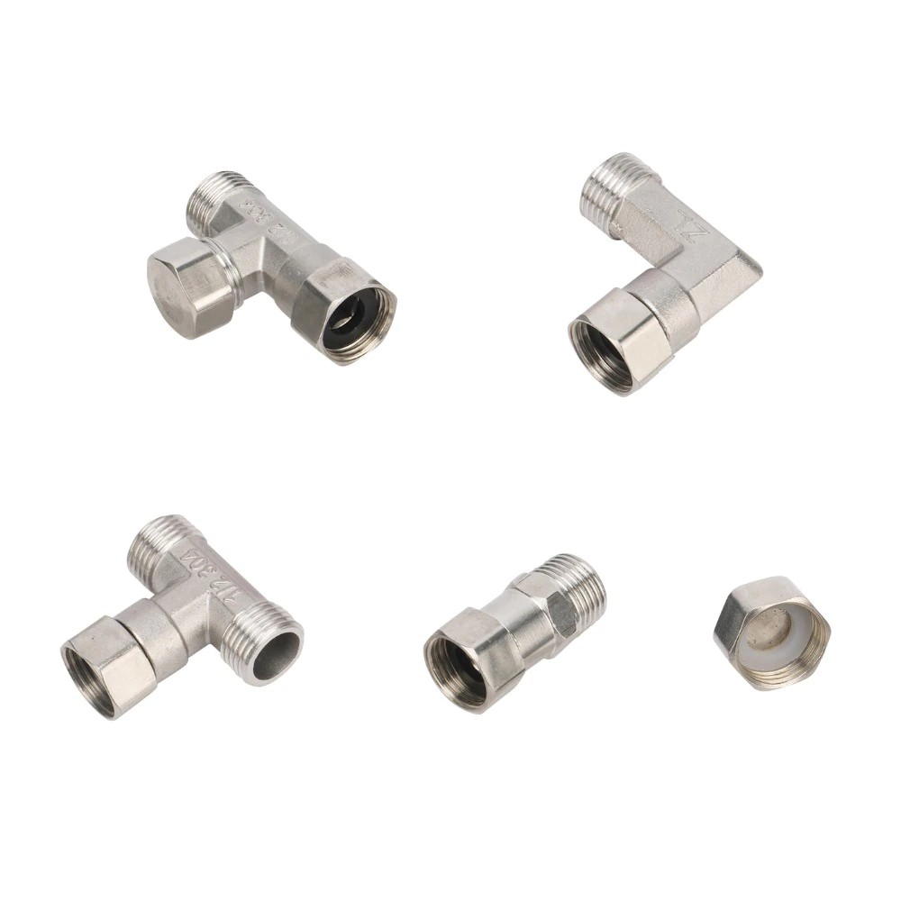 1/2 Đầu Nối Thẳng Bằng Thép Không Gỉ