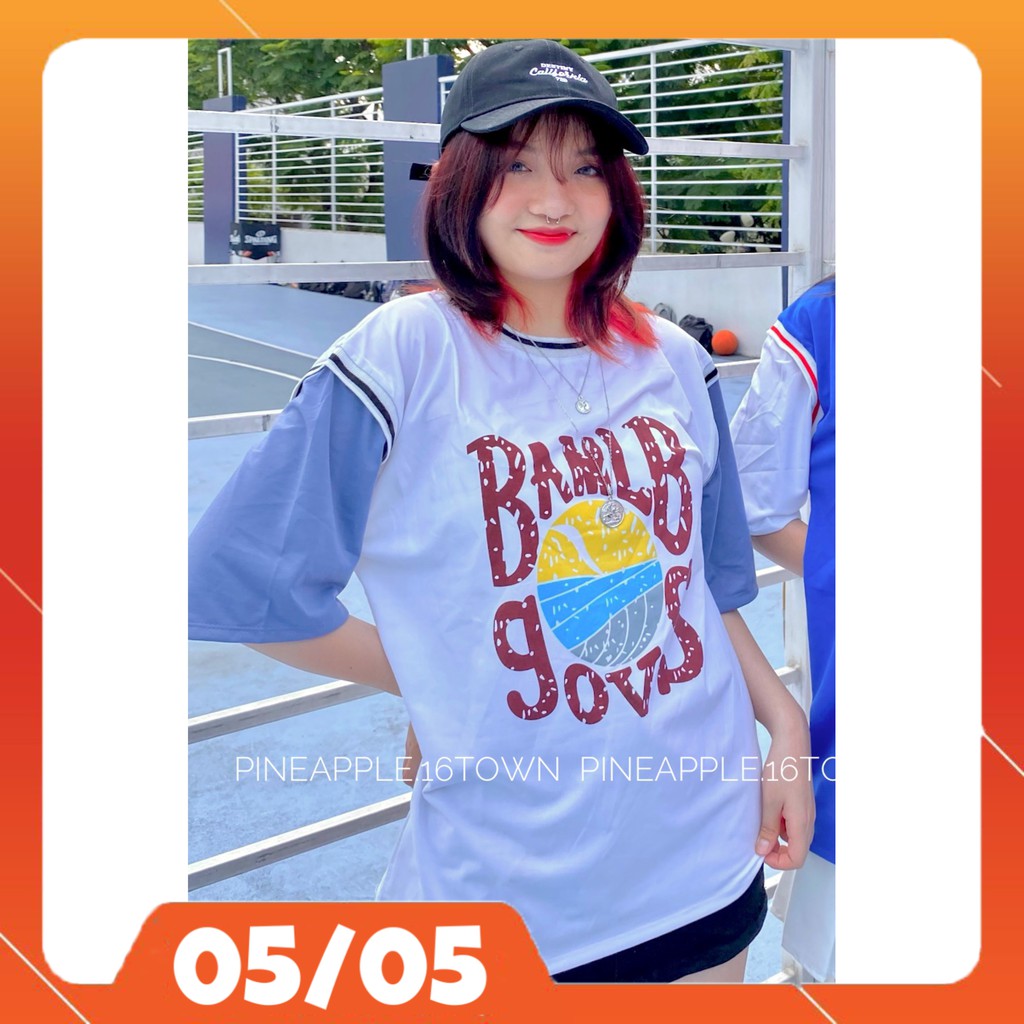 [ẢNH THẬT] ⚡ FREESHIP EXTRA ⚡ Áo thun tay lỡ phối tanktop bóng rổ