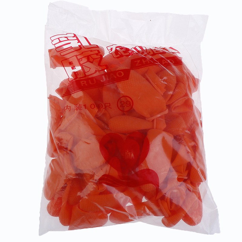 Bộ 100 Vỏ Bọc Ngón Tay Bằng Cao Su Latex Đa Năng