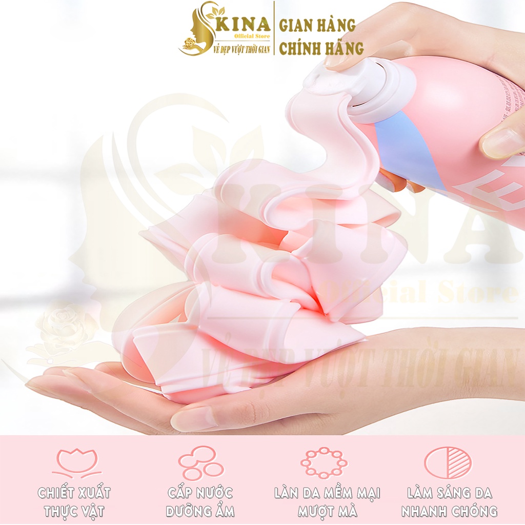 Sữa Tắm PUREYES , Sữa tắm nam nữ trắng da tạo bọt dưỡng ẩm nội địa trung SKINA 350ml