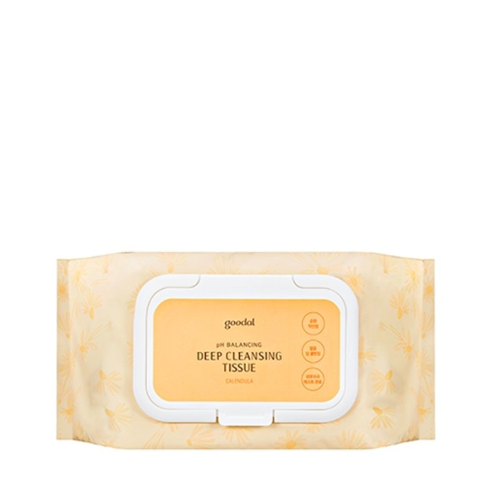 Khăn Giấy Tẩy Trang Goodal Calendula PH Balancing Deep Cleansing Tissue (80pc)(01/02/2023)