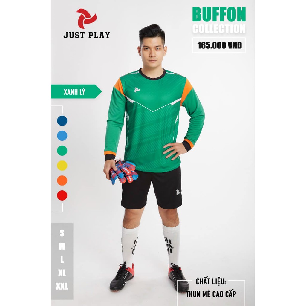 Bộ Đồ Thủ Môn Buffon - Bộ GK - JustPlay Cao Cấp Vải Mè