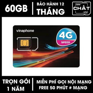 SIM 4G Vinaphone Gói VD89 VD149 D60G 12FD50 Miễn Phí DATA và Nghe Gọi Nhắn Tin 1 Năm Không Cần Nạp Tiền