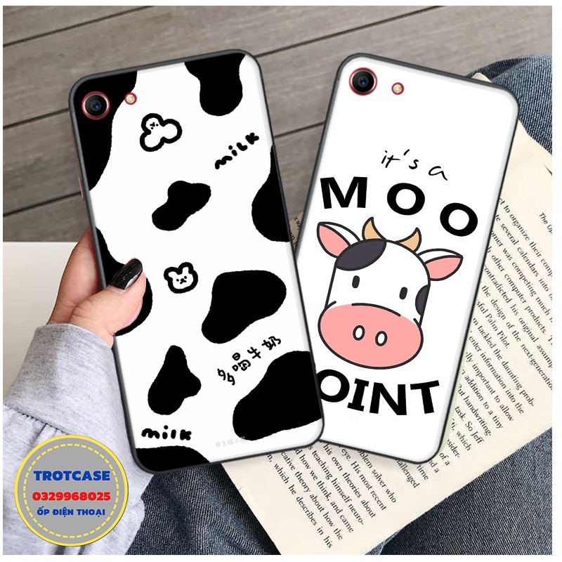[ OPPO ] Ốp lưng điện thoại OPPO A71 / A83 - in hình bò sữa Moo và bò sữa âm nhạc cùng với bò sữa hello đẹp | BigBuy360 - bigbuy360.vn