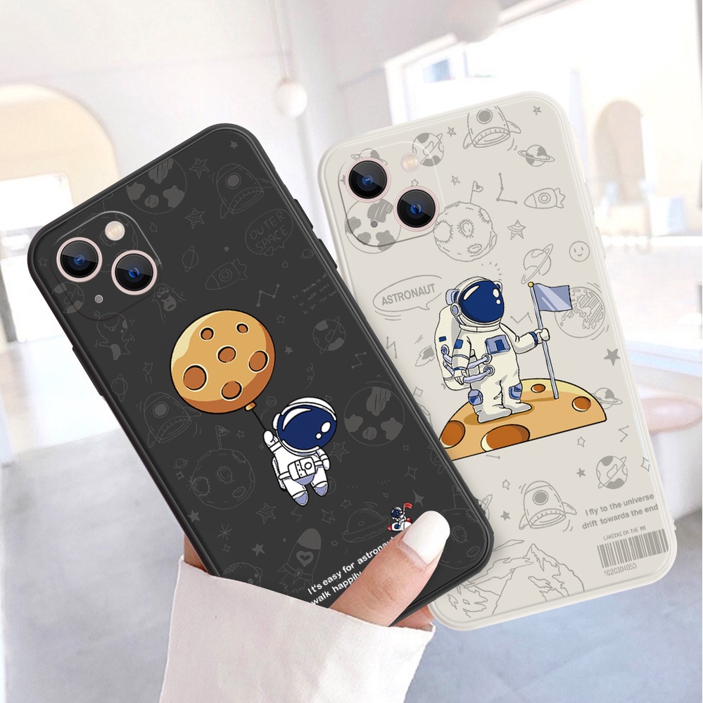 Ốp Điện Thoại Cho samsung Galaxya02S M02s A02 M02 A12 M12 A52 A52s S21Fe A22 F42 A22S A22 M22 M32 A50 A30S A50S A30 A20 M10S S20 5G S20 lite Soft Silicone Cartoon Astronaut