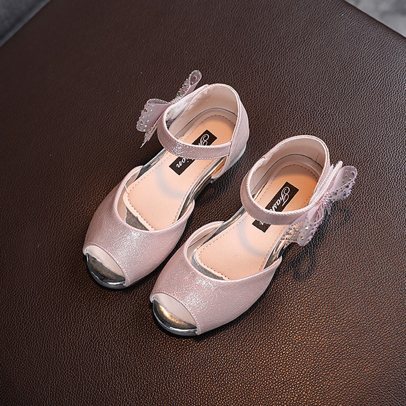 Xăng đan Đế Mềm Đính Nơ Cho Bé Gái