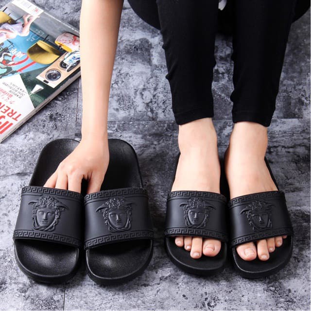 ⚡HÀNG SIÊU CẤP⚡ Dép NAM, Dép hottrend quai ngang nam nữ màu đen cao su non cao cấp