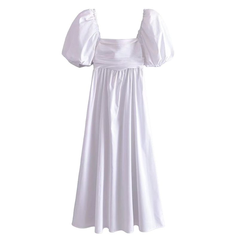 ĐẦM TRẮNG MAXI TAY PHỒNG ZARA XUẤT XỊN TQXK