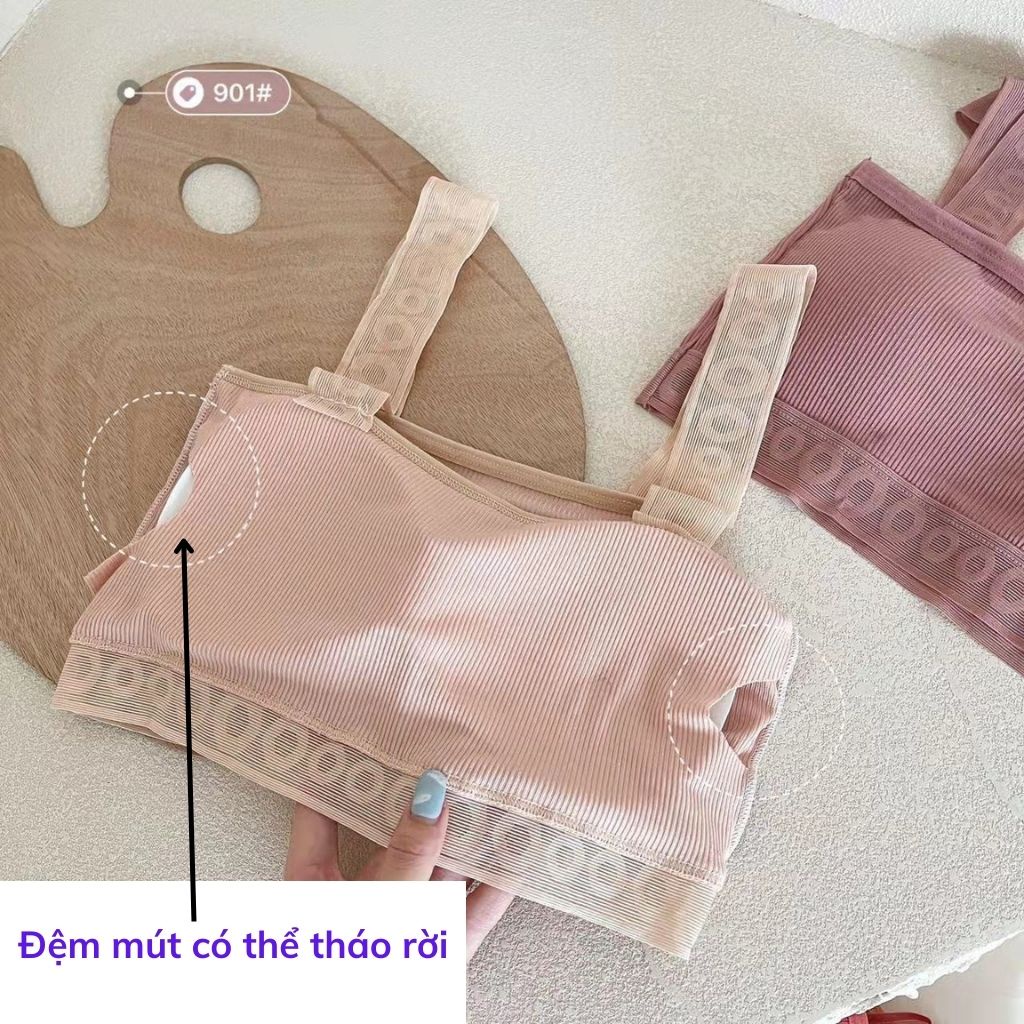 Áo bra nữ 2 dây cao cấp đệm mút mỏng phối ren cực đẹp gợi cảm và quyến rũ DEVARI B901