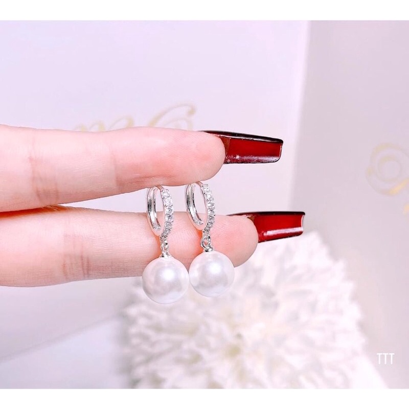 BÔNG CẦU ĐÁ TREO TRAI BẠC TA - HÀNG BẤM TRÒN ĐEO K CẤN TAI