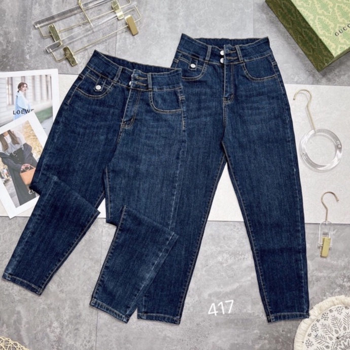 QUẦN JEAN BOY NỮ B-633, 417,XANH ĐẬM,  quần jean nữ đẹp