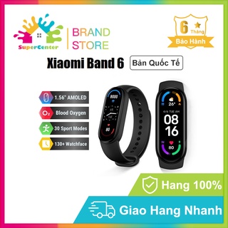 Vòng tay theo dõi sức khoẻ Xiaomi Mi Band 6 Có tiếng việt bản quốc tế, Mi Band 5 Nguyên Seal Mới 100%