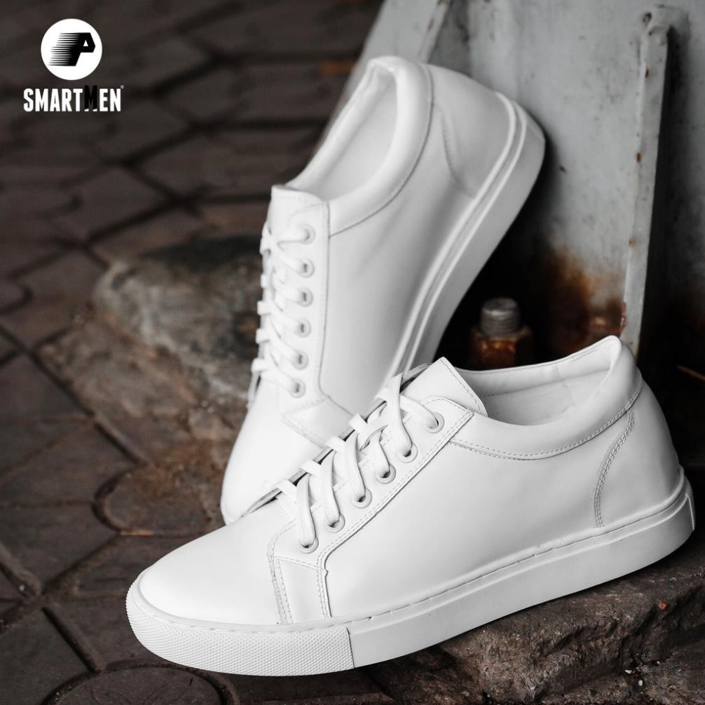 Sale Giày Da bò nguyên miếng Sneaker tăng chiều cao SMARTMEN GD106 Có Sẵn ⚡ CHẤT sịn : [ HÀNG ĐẸP ] . ˇ :
