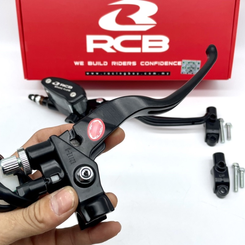 Cùm tay phanh - Tay côn RCB 14mm bình dầu liền chính hãng RCB lắp mọi loại xe