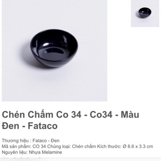 Bát chấm phíp đen và nâu fataco