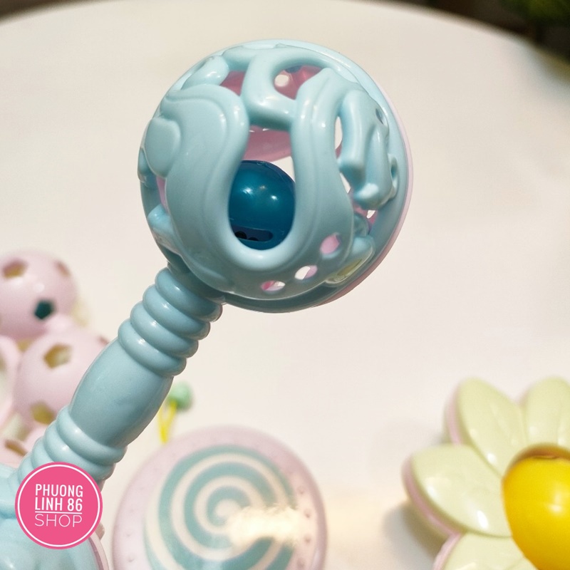 Bộ đồ chơi xúc xắc hình thú phát tiếng kêu vui nhộn kích thích vận động và giác quan của bé Shop Phuong linh 86 D25