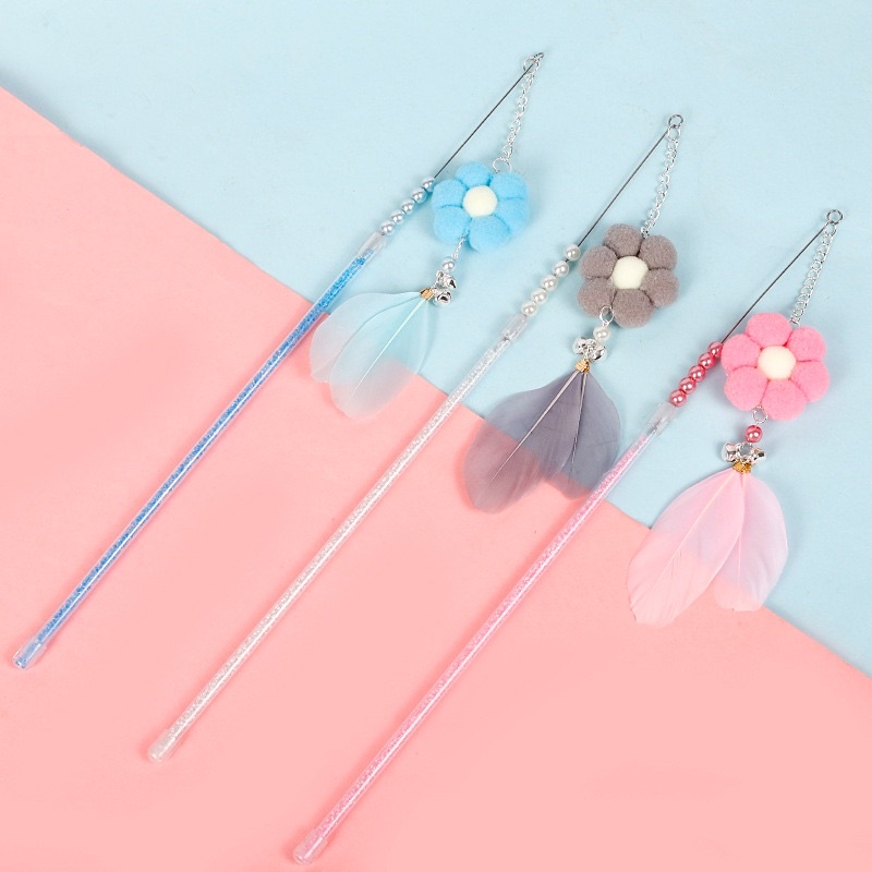 Cần câu mèo hình bông hoa xinh xắn dễ thương 🌸