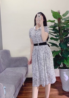 Váy xoè cổ đá sang chảnh
