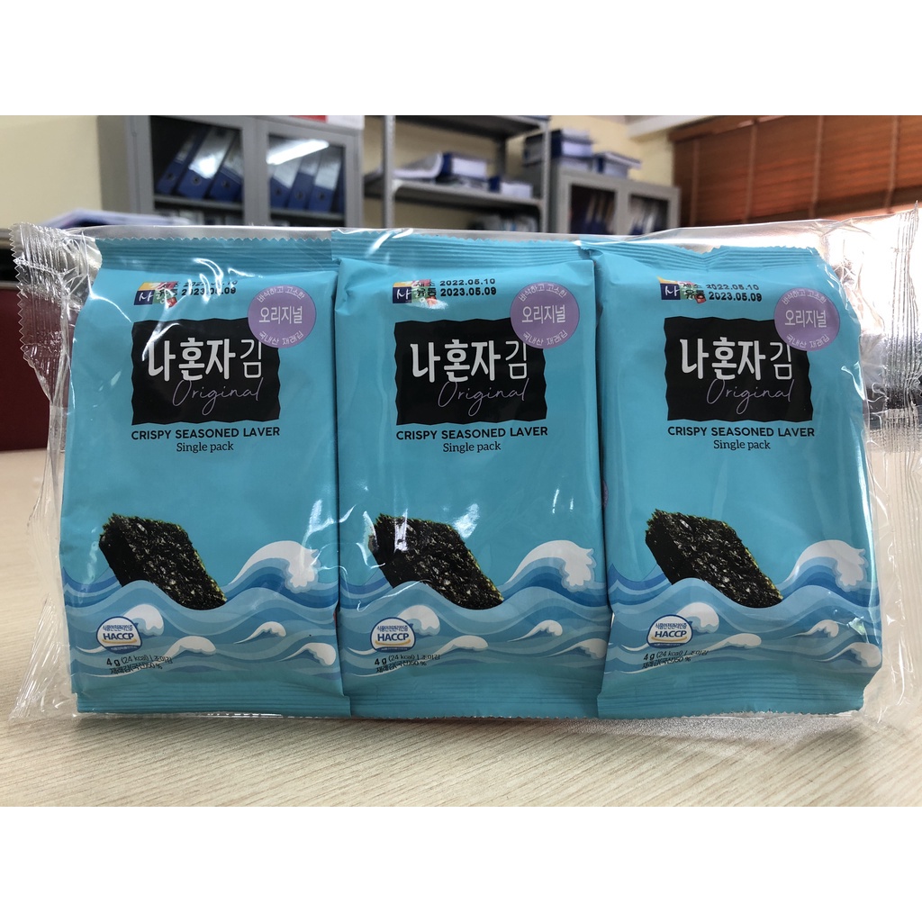 SIÊU HOT Rong biển khô ăn liền hữu cơ Hàn Quốc JangsuFood - 3 Lốc 9 gói 36G thơm ngon, bổ dưỡng