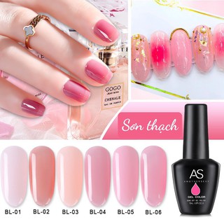 sơn Gel thạch AS tone hồng ( mã BL - chai đen )