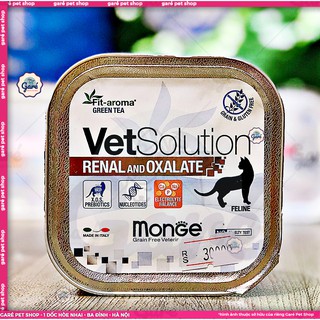 100g - Pate hỗ trợ thận Renal & Oxalate hàng nhập Ý dành cho Mèo- Monge Vet Solution Renal & Oxalate thumbnail